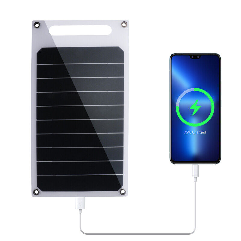 ny Solar Panel Portable PV Power Bank Outdoor Camping Vandring USB Telefonlader