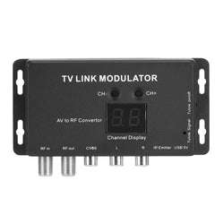 new TV Link Modulator UHF Modulator AV To RF Converter With Channel Display USB koeek - KOEEK