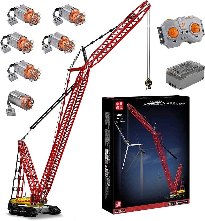 new Mould King 17015 Crawler Crane Building Block Remote Control Motor Kit Toy MOC MOULD KING - KOEEK