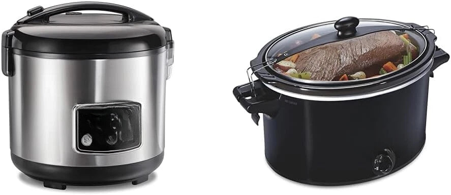 Digital Programmable Rice Cooker and Food Steamer, Stainless Steel 07FC0E-D4 - KOEEK