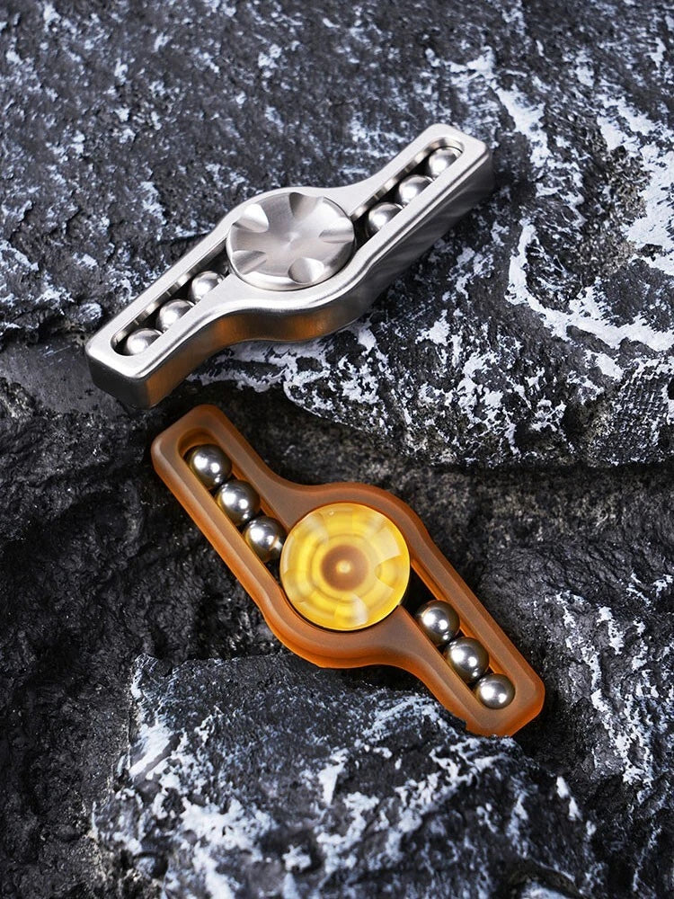 Pocket Haptic Toy Fidget Finger Spinner Stainless Steel PEI CNC Fine Carving EDC 07FC0E-D4 - KOEEK