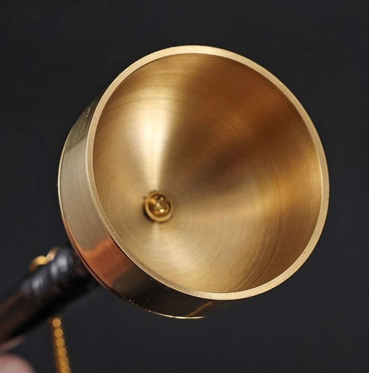 Singing Bell Buddhist Brass Extendable Temple Gong Chanting Ritual Instrument 07FC0E-D4 - KOEEK