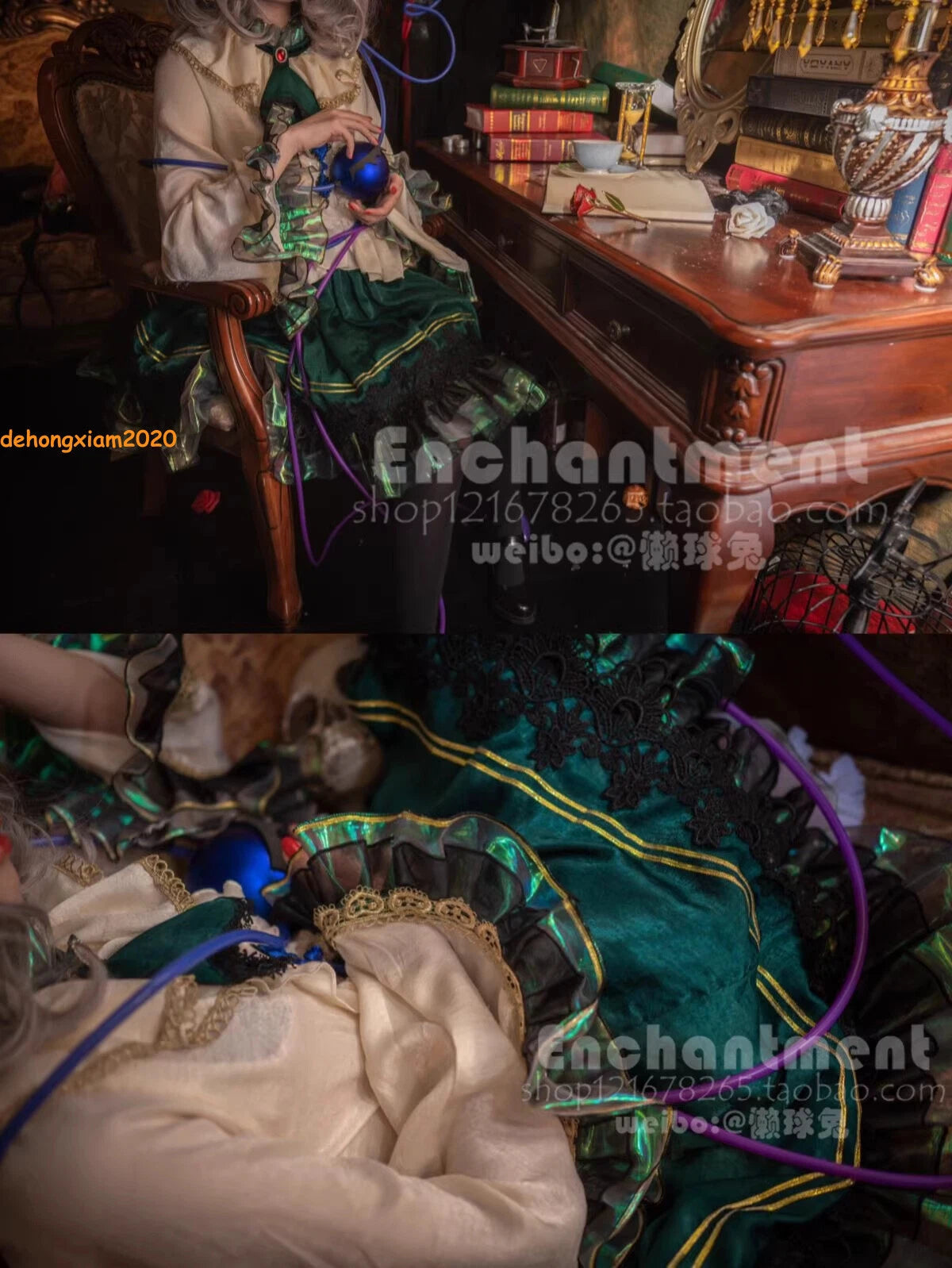 Touhou Project Komeiji Koishi Dress Skirt Halloween Cosplay Clothes Lolita Gifts 07FC0E-D4 - KOEEK