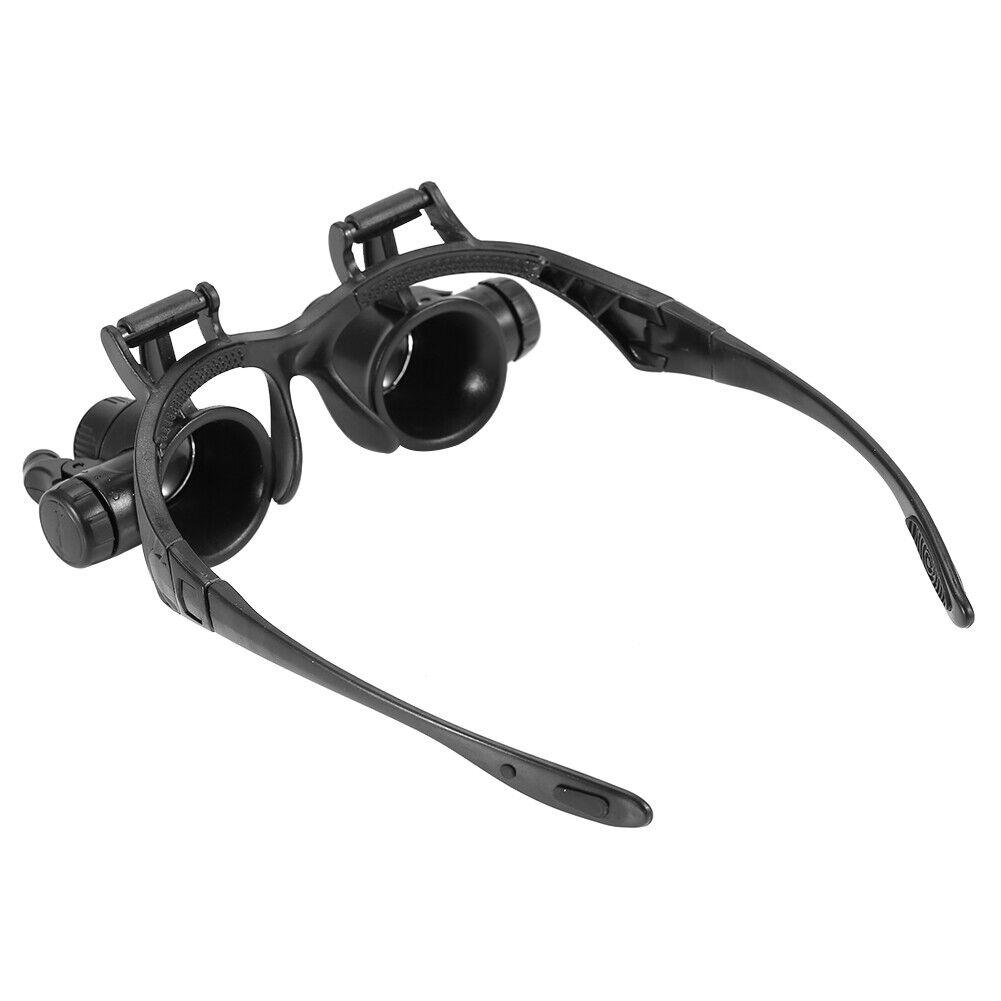 new Head Wearing Magnifying Lens Double Eye Jewelry Watch Repair Loupe Glasses HGF koeek - KOEEK