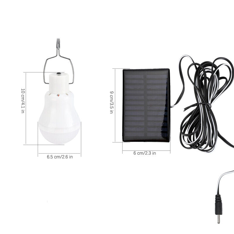 nye 2 Bombillas Solares genopladelige LED Focos Con Panel De Solar Luz Para Exteriores