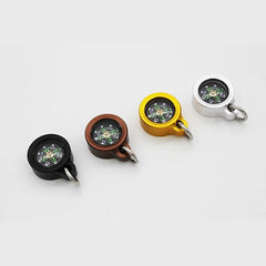 EDC 1 PC Mini Aluminum Alloy Polycarbonate Compass Camping Compass Pendant 07FC0E-D4 - KOEEK