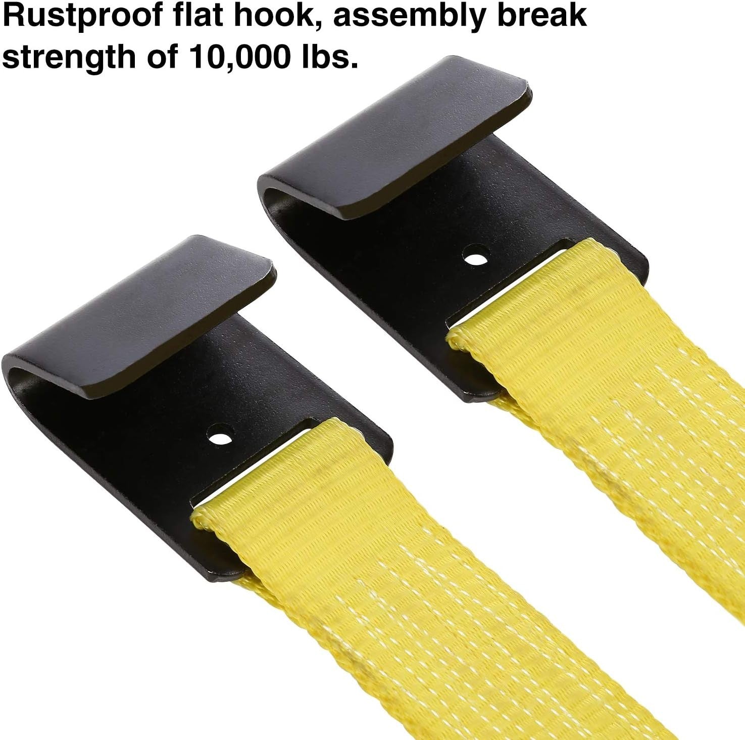 new Trekassy Tow Dolly Straps for Car with Flat Fits 14"-17" Tires, Yellow TREKASSY - KOEEK