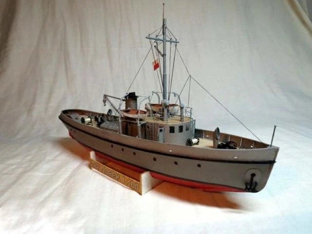 DIY Card Model: ORP Nurek Polish Tugboat - Relaxing Military Papercraft Project 07FC0E-D4 - KOEEK