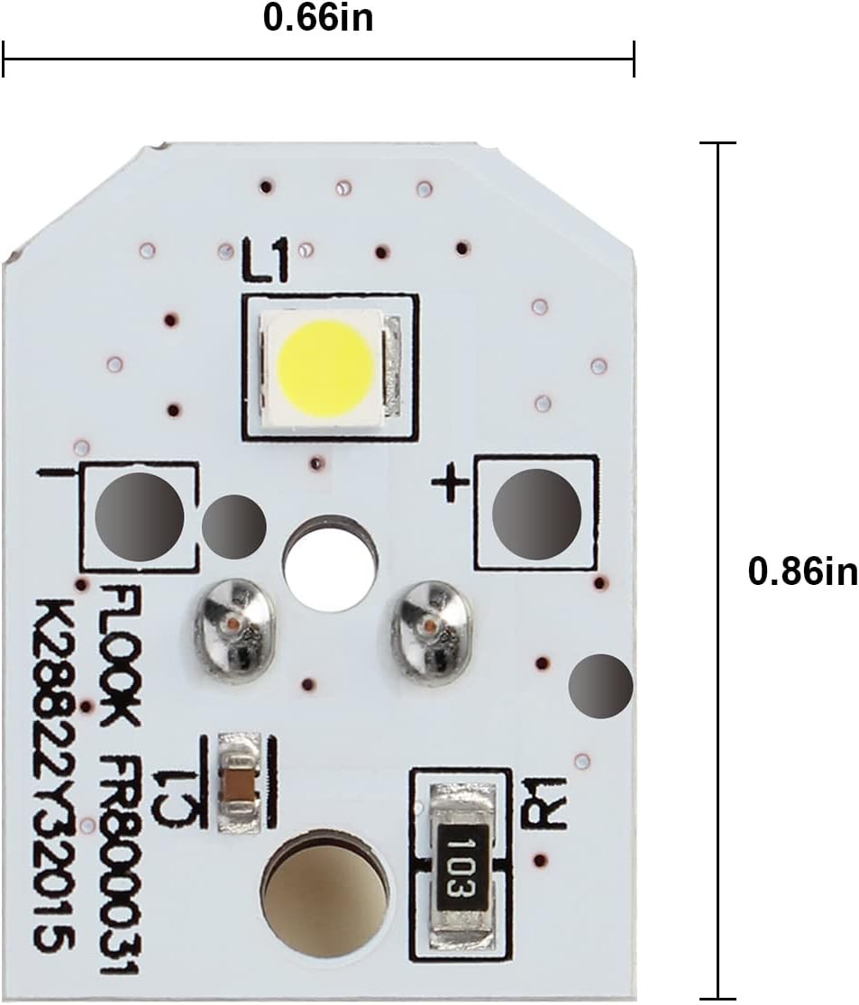 new WR55X11132 GE Led Refrigerator Light Bulb, LED Compatible... 07FC0E-D4 - KOEEK