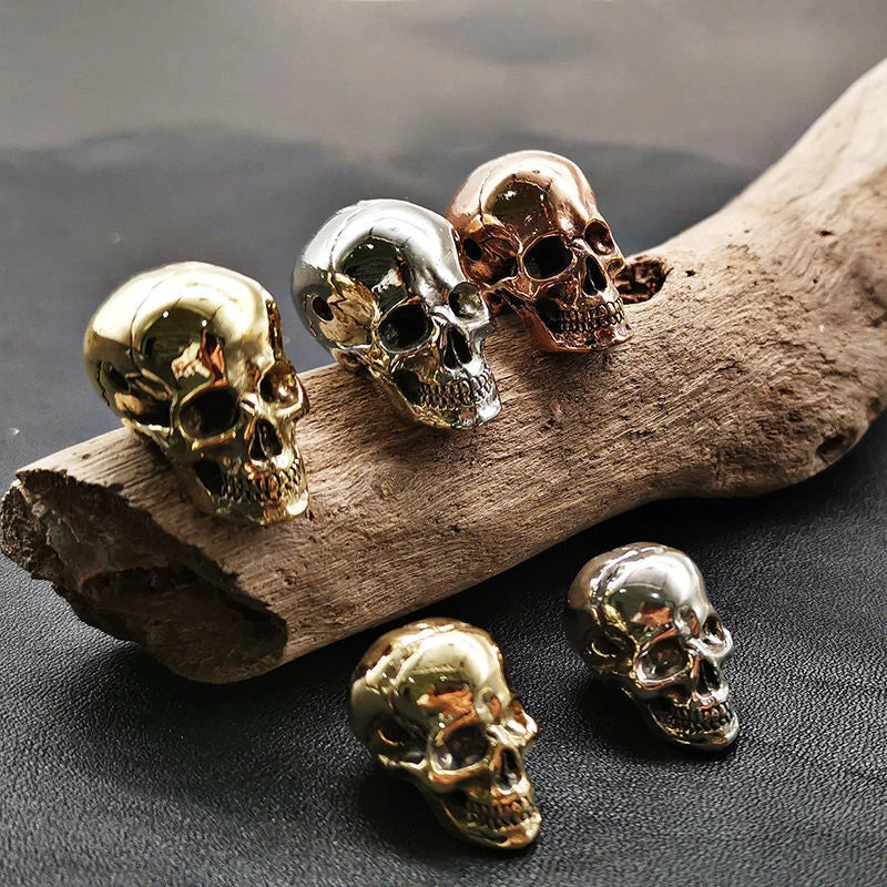 10pc EDC Brass White Red Copper Skull Bead Knife Lanyard Paracord Beads DIY Bead 07FC0E-D4 - KOEEK
