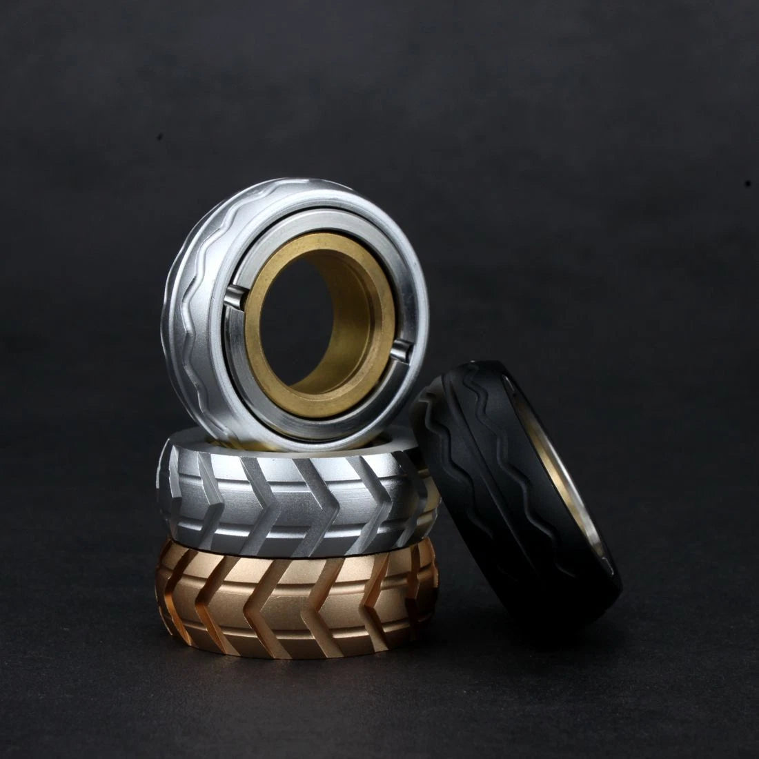 Mechanic Ring Tire Fidget Spinner Clicker Slider Haptic Stress Relief EDC Toys 07FC0E-D4 - KOEEK