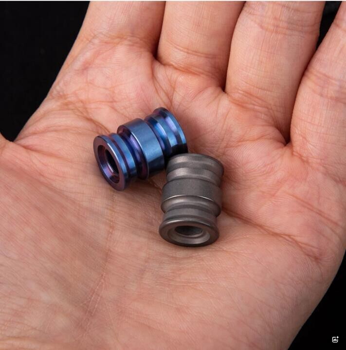 Titanium Alloy Pendant Tassel Rope Knife Titanium Alloy Beads Camping EDC Tool 07FC0E-D4 - KOEEK