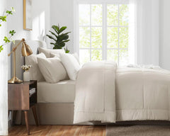 Beige Comforter Set King Size 7 Piece Set with Seasonal Duvet Cover 07FC0E-D4 - KOEEK