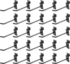 new ZOEYES 32 PCS 4 inch Slatwall Hooks, Metal Display Panel 4 inches, Black ZOEYES - KOEEK