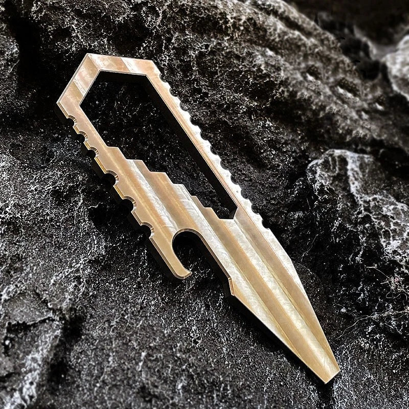 TITANER TC4 Titanium Alloy Portable Multi Tools Card Crowbar Pry Bar Outdoor EDC TITANER - KOEEK
