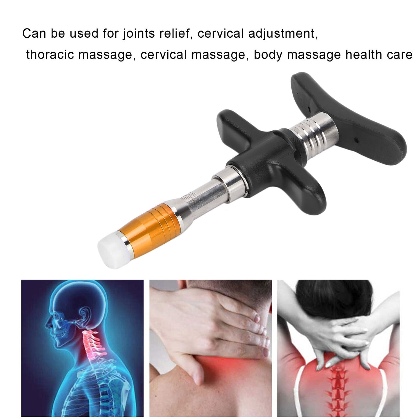 new Manual Chiropractic Adjusting Tool Gun Therapy Spine Correction Massager US koeek - KOEEK