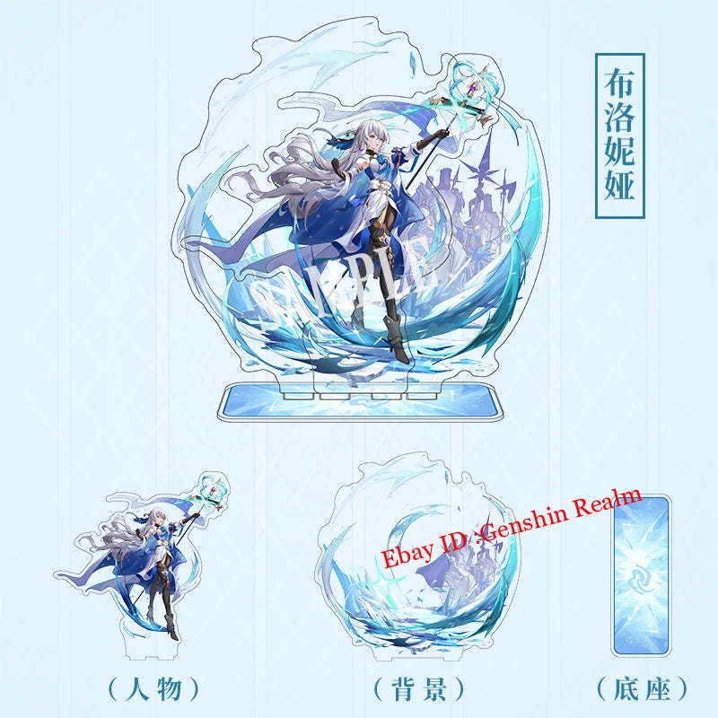 Anime Honkai: Star Rail Bronya Rand Acrylic Desktop Stand Figure Collection 07FC0E-D4 - KOEEK