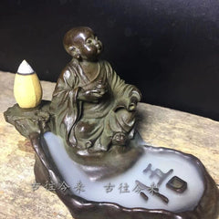 Incense Burner Retro Backflow Incense Holder Zen Tea Art Aromatherapy Decor 07FC0E-D4 - KOEEK