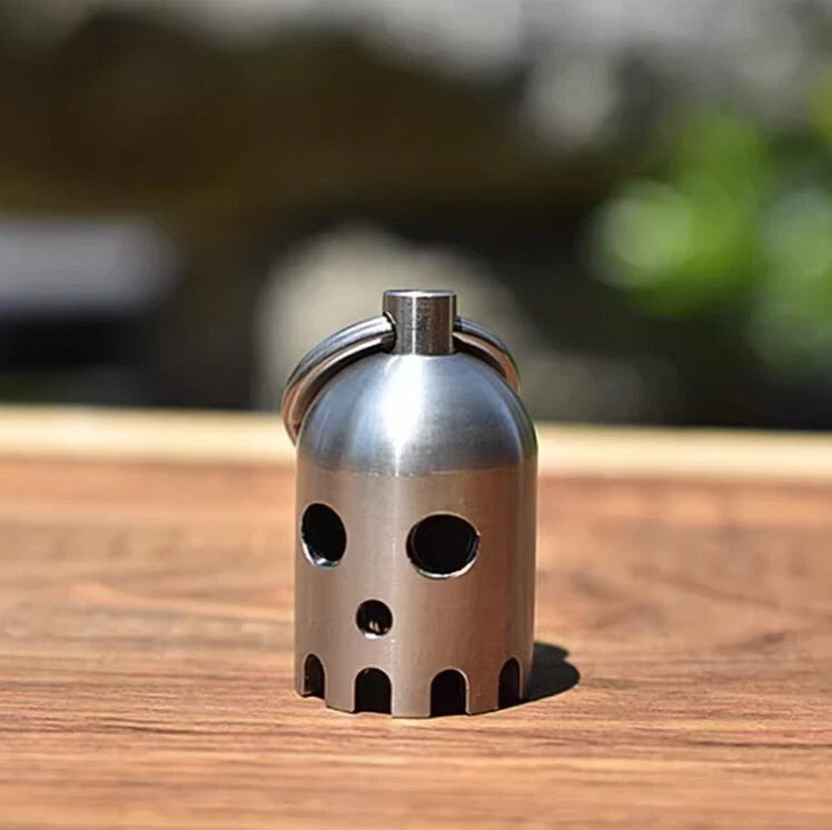 Stainless Steel Pendant Ghost Bell Wind Chime Knife Bead DIY Accessories EDC 07FC0E-D4 - KOEEK