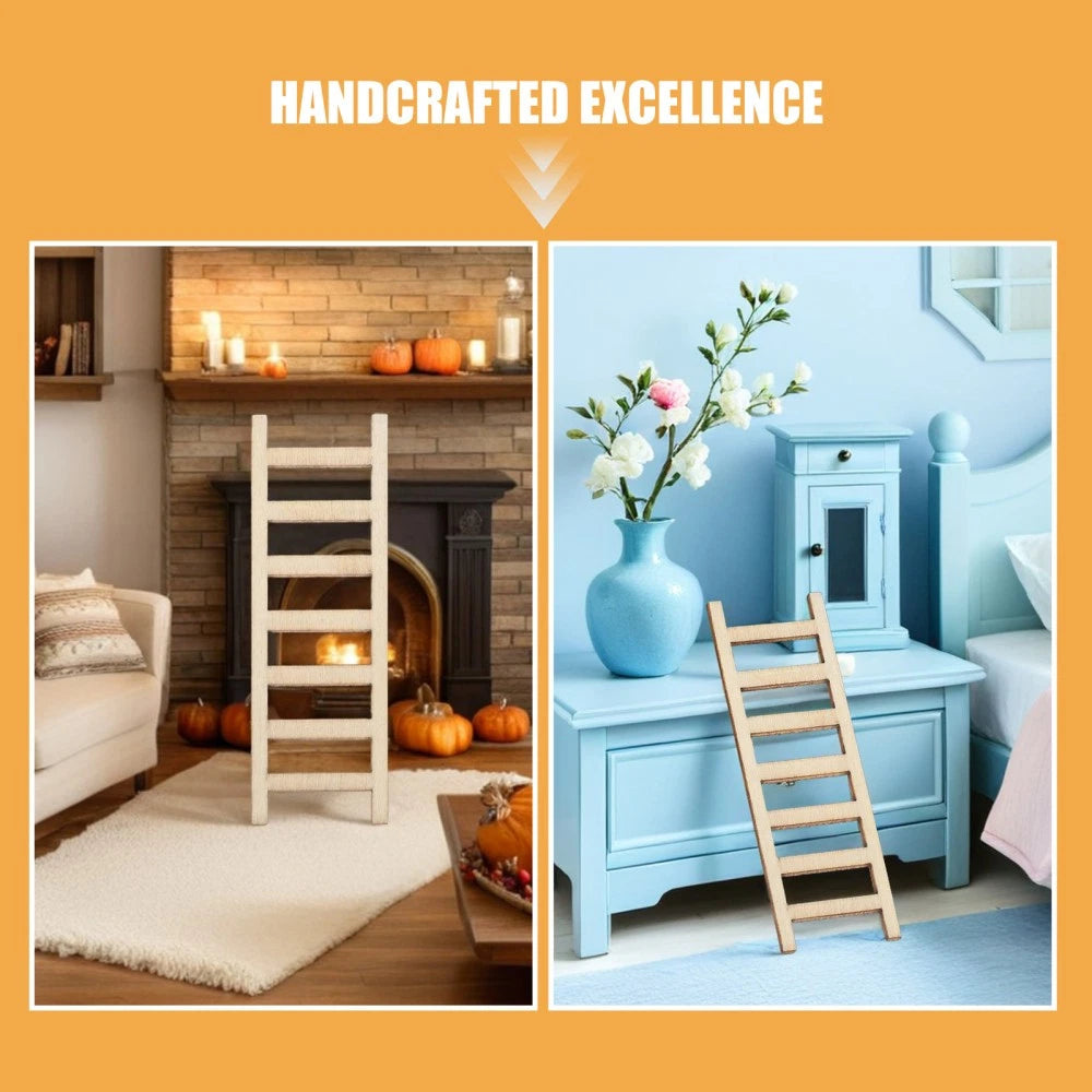 50pcs Mini Ladder Model: Micro Ladders Tiny Figurine Desktop Ornament For Doll 07FC0E-D4 - KOEEK