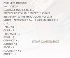 Mostoys M2201D Godfather's Office Scene Fit 1/6 Action Figure Model Toy Gift MOSTOYS - KOEEK