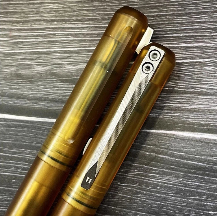 Imported PEI Titanium Alloy Schmidt Nib Fountain Pen Pocket Signature PenEDC 07FC0E-D4 - KOEEK
