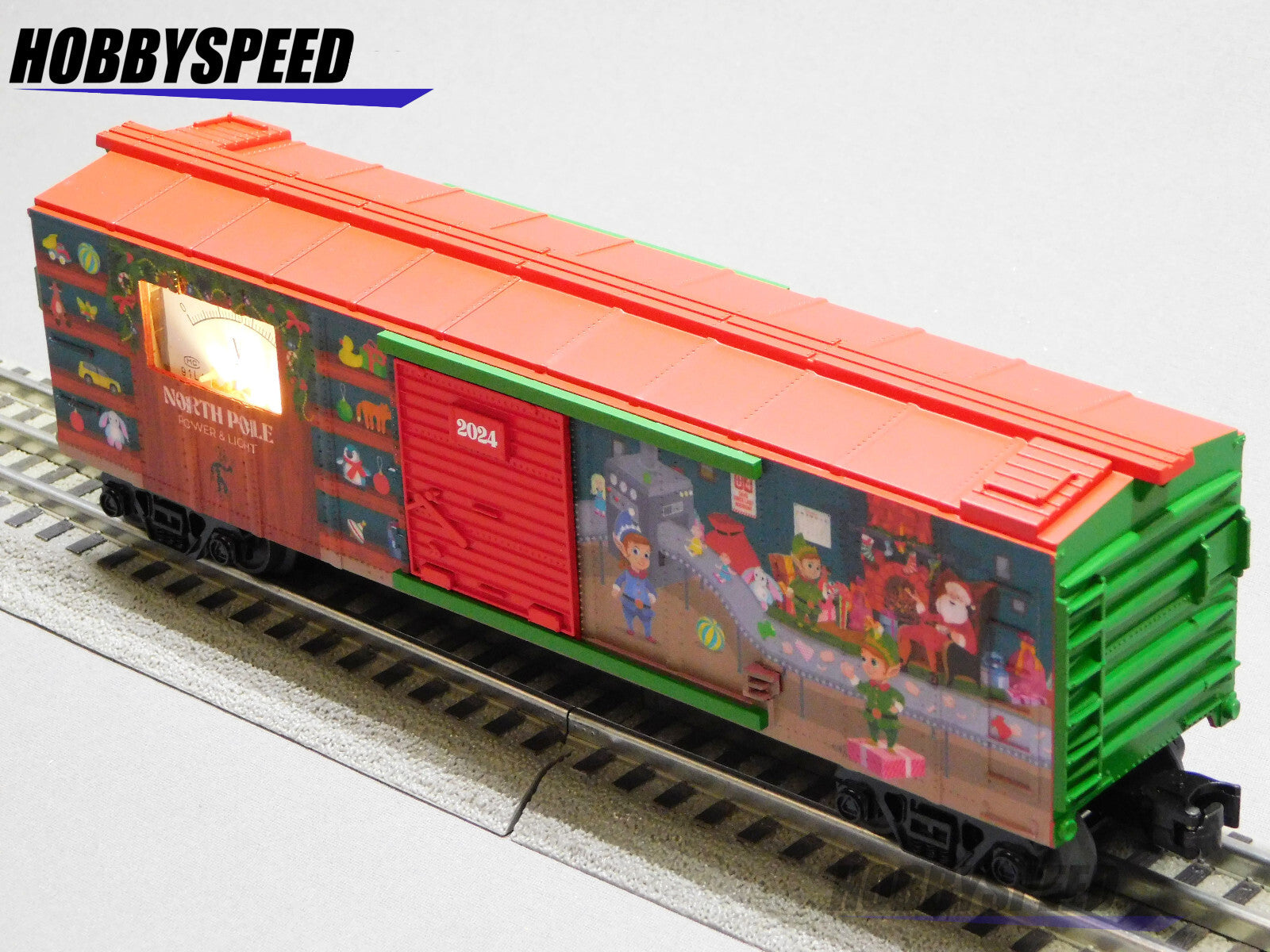 MTH RAILKING NORTH POLE CHRISTMAS POWER METER BOXCAR O GAUGE car 30-71185 MTH - KOEEK