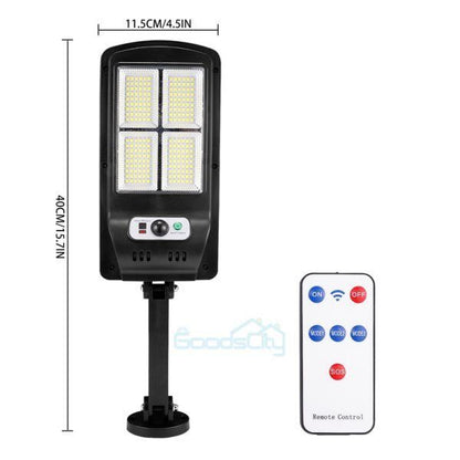 new Commercial Solar Street FloodLight LED Light Outdoor Area Dusk To Dawn Wall Lamp