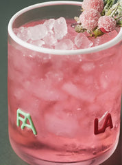 Anthropologie Festive Icon Juice Glass Fa La La Holiday ! 🎄🧑‍🎄❄️ ANTHROPOLOGIE - KOEEK