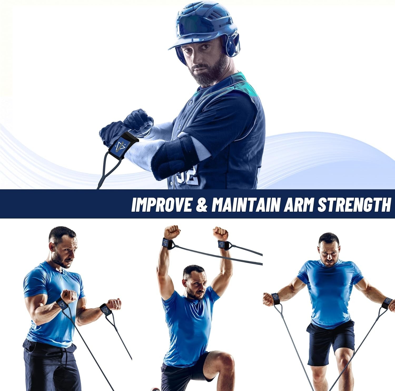 new Baseball Band Resistance for Pitchers, Arm Trainer 40 LBS, Blue 07FC0E-D4 - KOEEK