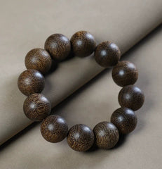 Vietnam Kyara Agarwood Bracelet 2.0mm Sinking Grade Unisex Mala Beads 07FC0E-D4 - KOEEK
