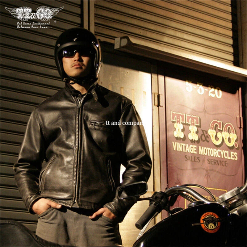 Japan 3/4 Face Helmet Retro Rider Motorcycle Motorbike Race 500-TX Helmet Props 07FC0E-D4 - KOEEK
