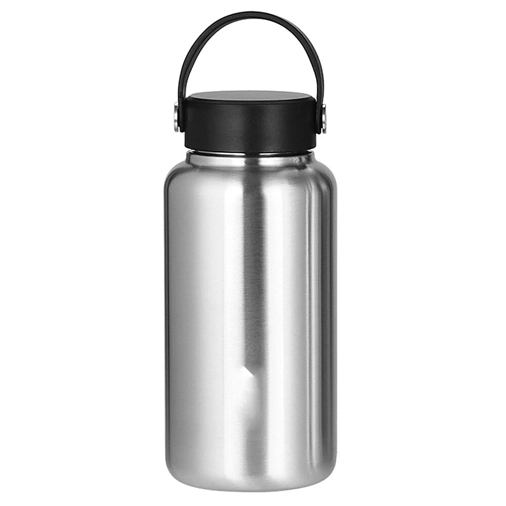 1050ML Stainless Steel Water Bottle Wide Mouth Single Wall with Leak Proof 07FC0E-D4 - KOEEK