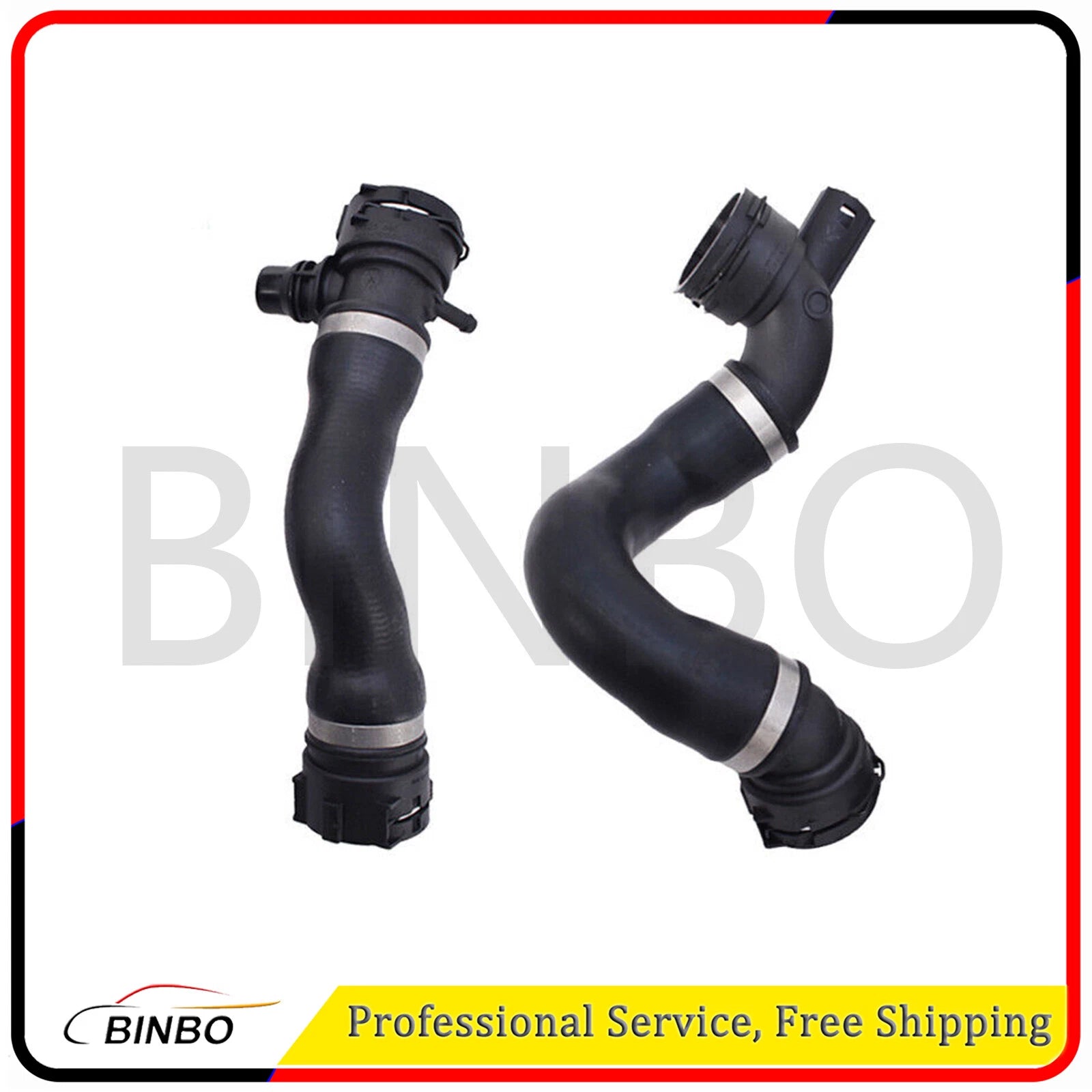 2pc Engine Radiator Coolant Hose Upper + Lower for BMW E93 E92 E91 E90 E84 323i 07FC0E-D4 - KOEEK