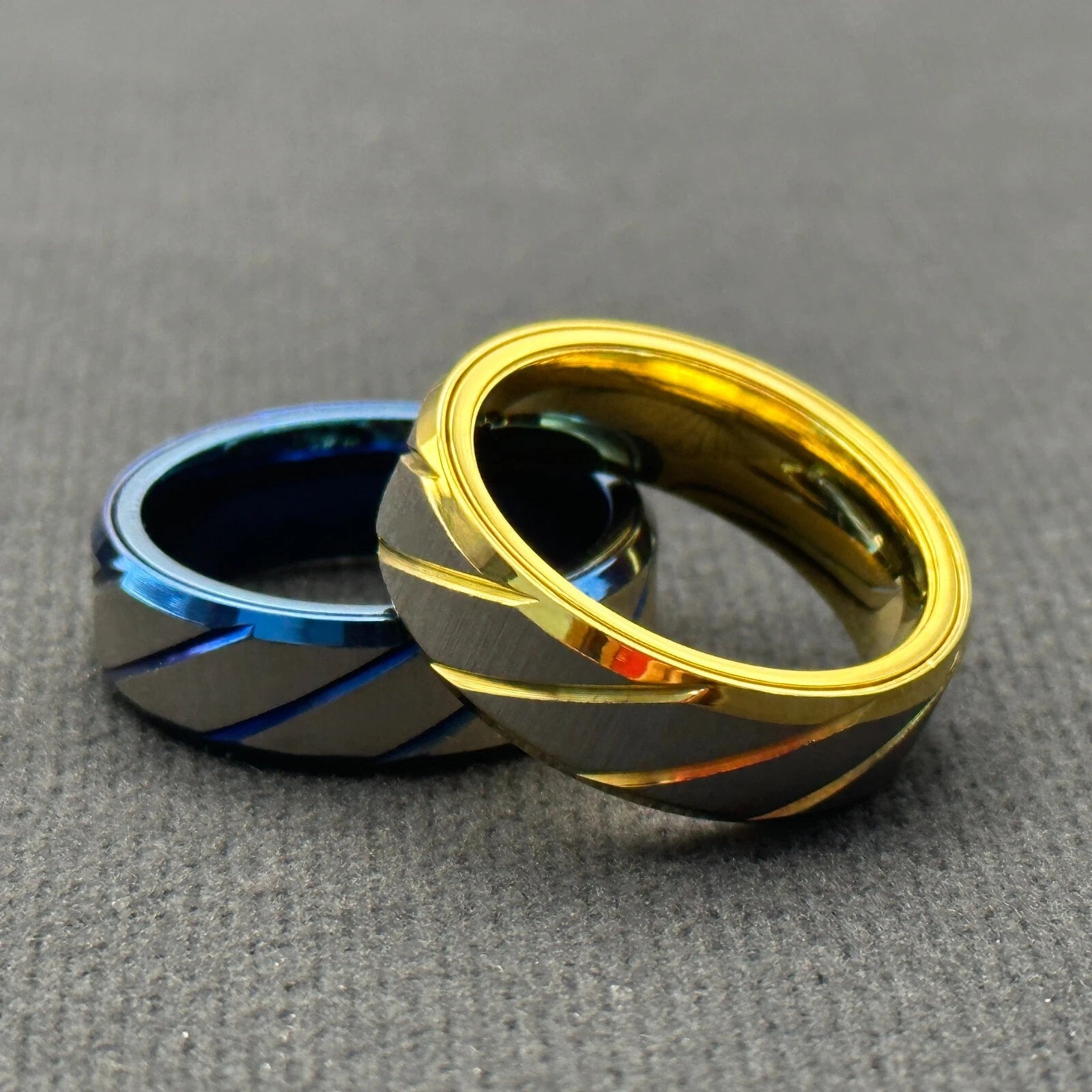 EDC Fidget Sliders Fashion Accessory Ratchet Ring Stress Relief Metal Ring Gifts 07FC0E-D4 - KOEEK