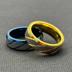 EDC Fidget Sliders Fashion Accessory Ratchet Ring Stress Relief Metal Ring Gifts 07FC0E-D4 - KOEEK