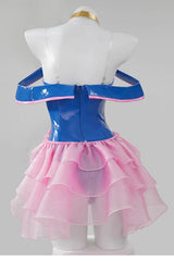 Duel Monsters Black Magician Girl Bodysuit PU Zentai Cosplay Clothing 07FC0E-D4 - KOEEK
