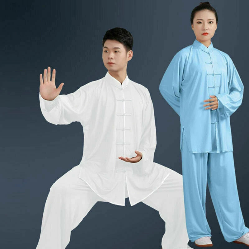 Chinese Tai Chi Kung Fu Uniform Milk Silk Martial Arts Uniform Wushu Taiji Suit 07FC0E-D4 - KOEEK