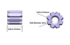 PEI Titanium Knife Lanyard Bead Paracord Necklace Pendant Bracelet Making EDC 07FC0E-D4 - KOEEK