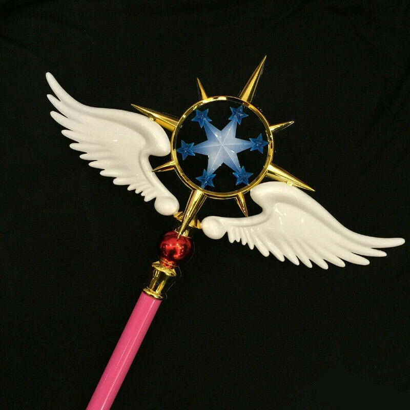 Card Captor Sakura Kinomoto Star Cane 47in  Glowing Magic Wand Cosplay Prop Gift 07FC0E-D4 - KOEEK