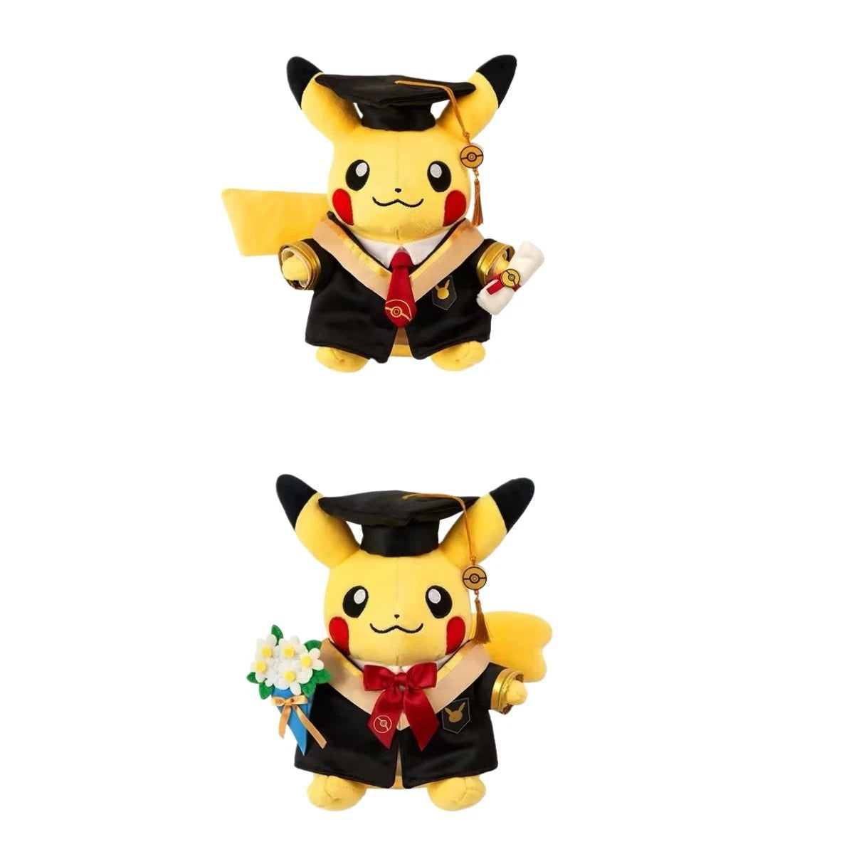 official Pokemon Center We've Graduated Series Pikachu Male&Female Keychain&Toy POKEMON - KOEEK