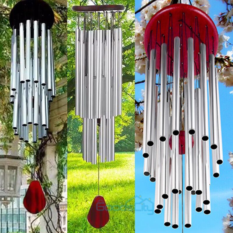 ny 35'' Stor Deep Resonance Serenity Metal Bell Wind Chimes Udendørs Home Decor US