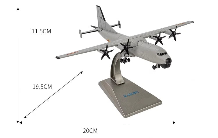 AF1 1/200 PLA Y-8 Anti-submarine Aircraft Finished Diecast Model 07FC0E-D4 - KOEEK