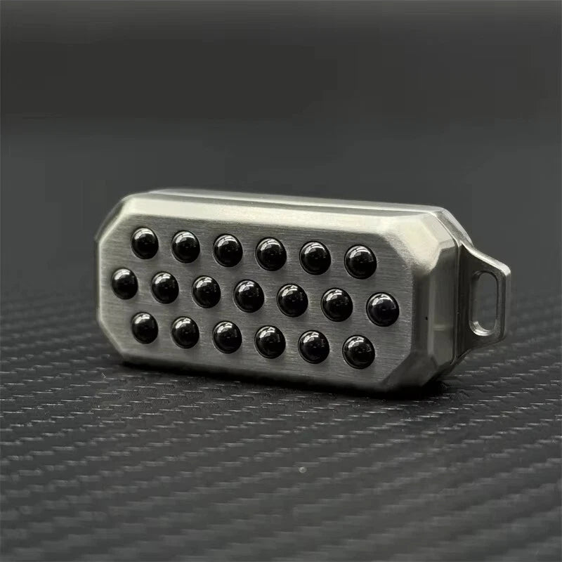 Bubble Magnetic Push Fidget Slider EDC Press Fidget Toy Stainless Steel Slider 07FC0E-D4 - KOEEK