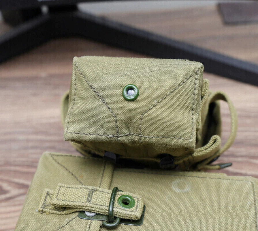 SCARCE SURPLUS VIETNAM WAR YEAR US ARMY CANVAS AMMO POUCH 07FC0E-D4 - KOEEK