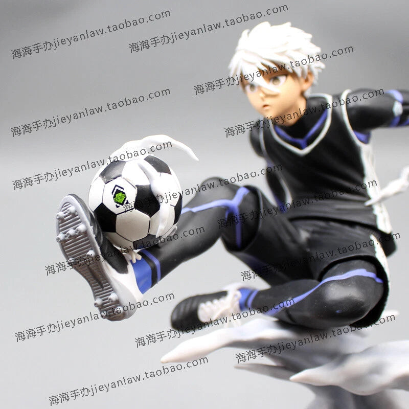 Anime BLUE LOCK Nagi Seishiro Play Football 1/7 Scale Figure Model Toy Gift 23cm 07FC0E-D4 - KOEEK