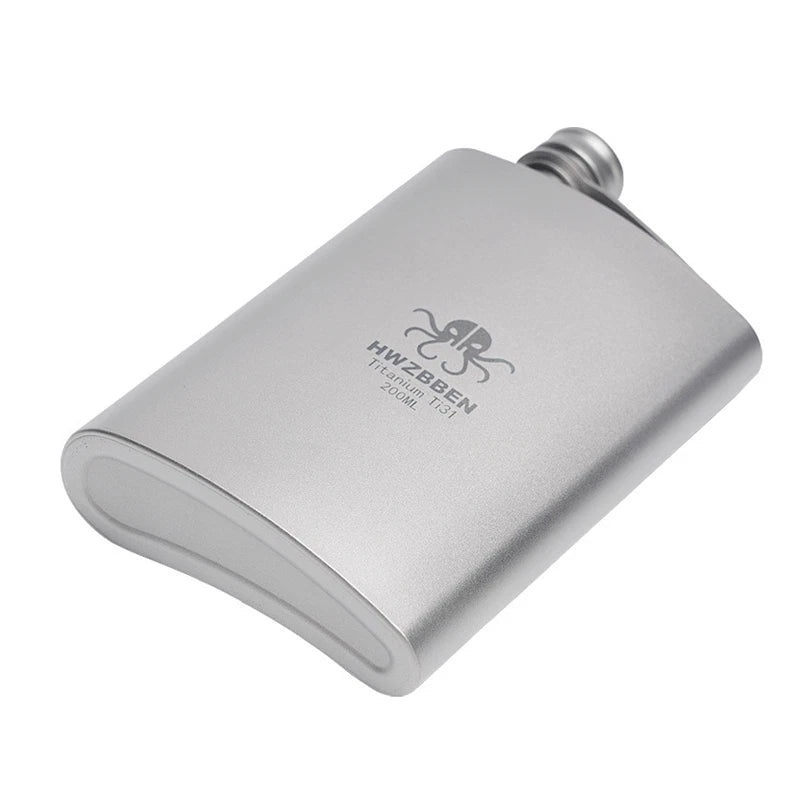 200ML Titanium Water Wine Coffee Tea Bottles Flasks Cans Portable Camping EDC 07FC0E-D4 - KOEEK