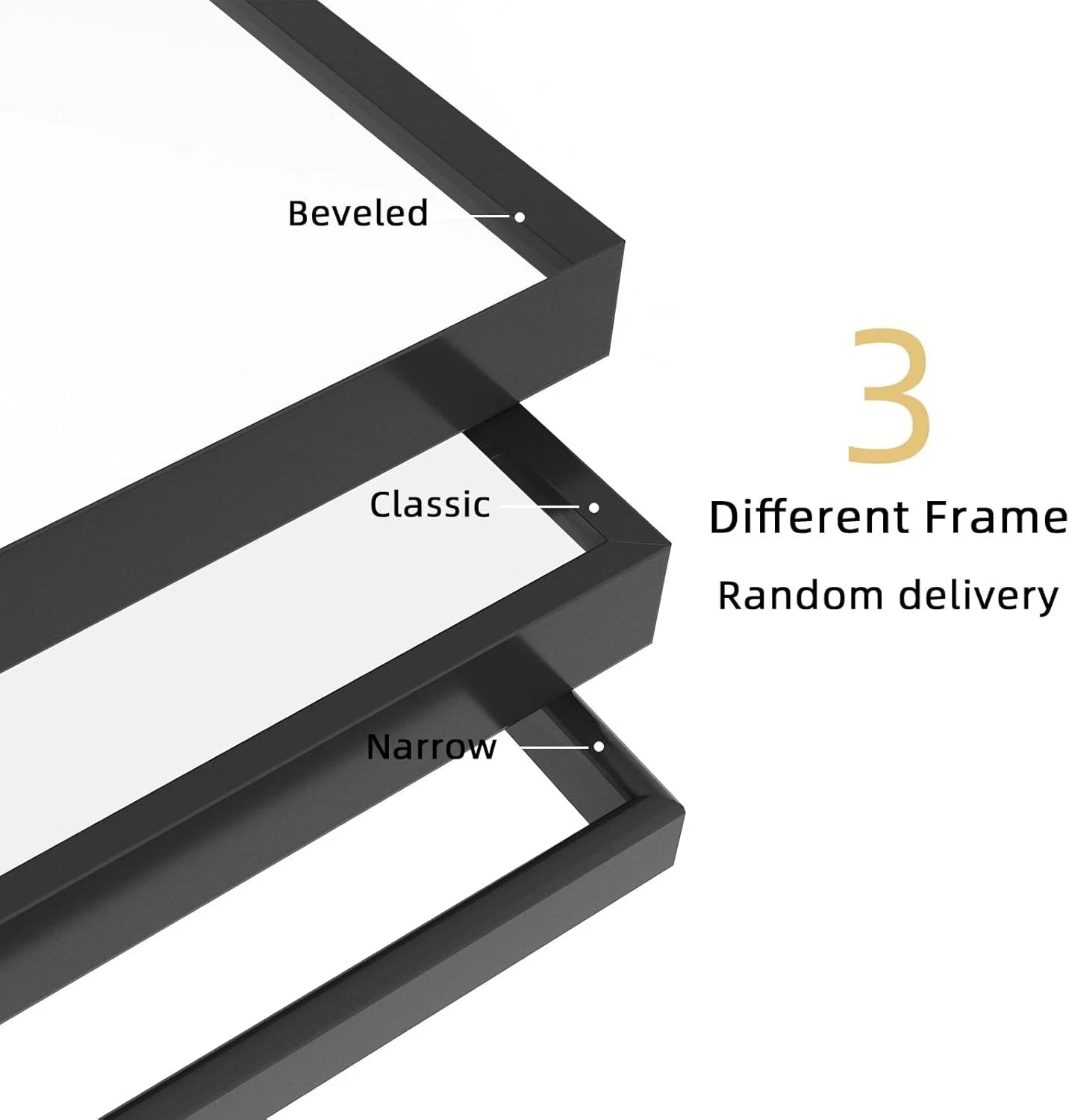 59"x16" Tall Full Length Mirror with Stand, Black Wall Mounting Full Body Mirror 07FC0E-D4 - KOEEK