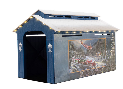 LIONEL TK CHRISTMAS LIGHT EXPRESS ILLUMINATED COVERED BRIDGE O GAUGE 2429160 LIONEL - KOEEK