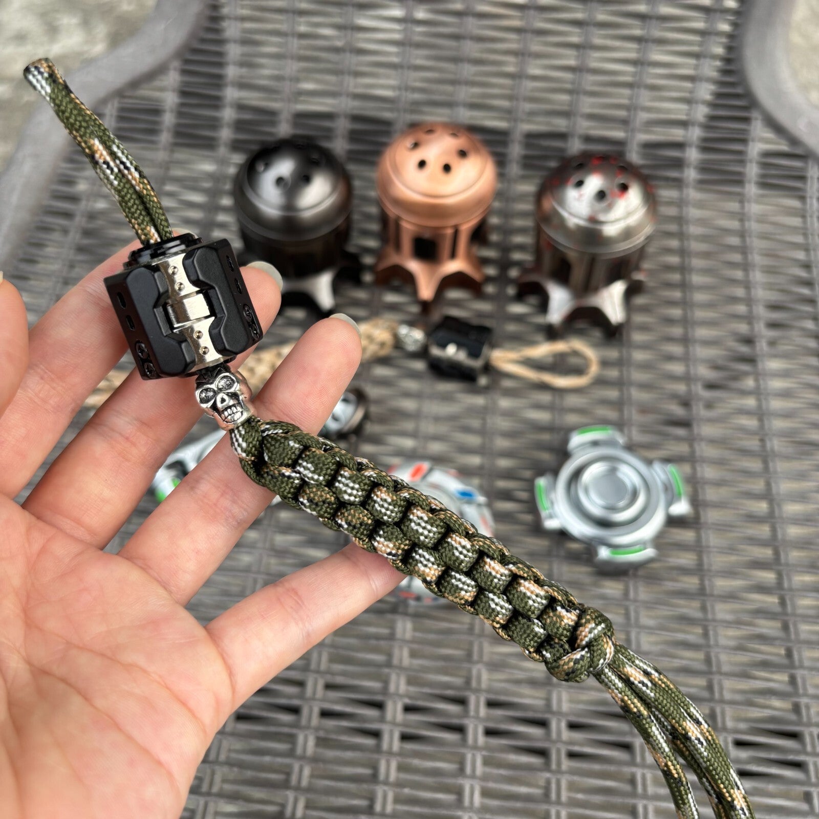 Pendant EDC Fidget Spinner Stress Relief Adult Stress Relief Metal Spinning Toys 07FC0E-D4 - KOEEK